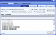 Advanced Outlook Repair screenshot